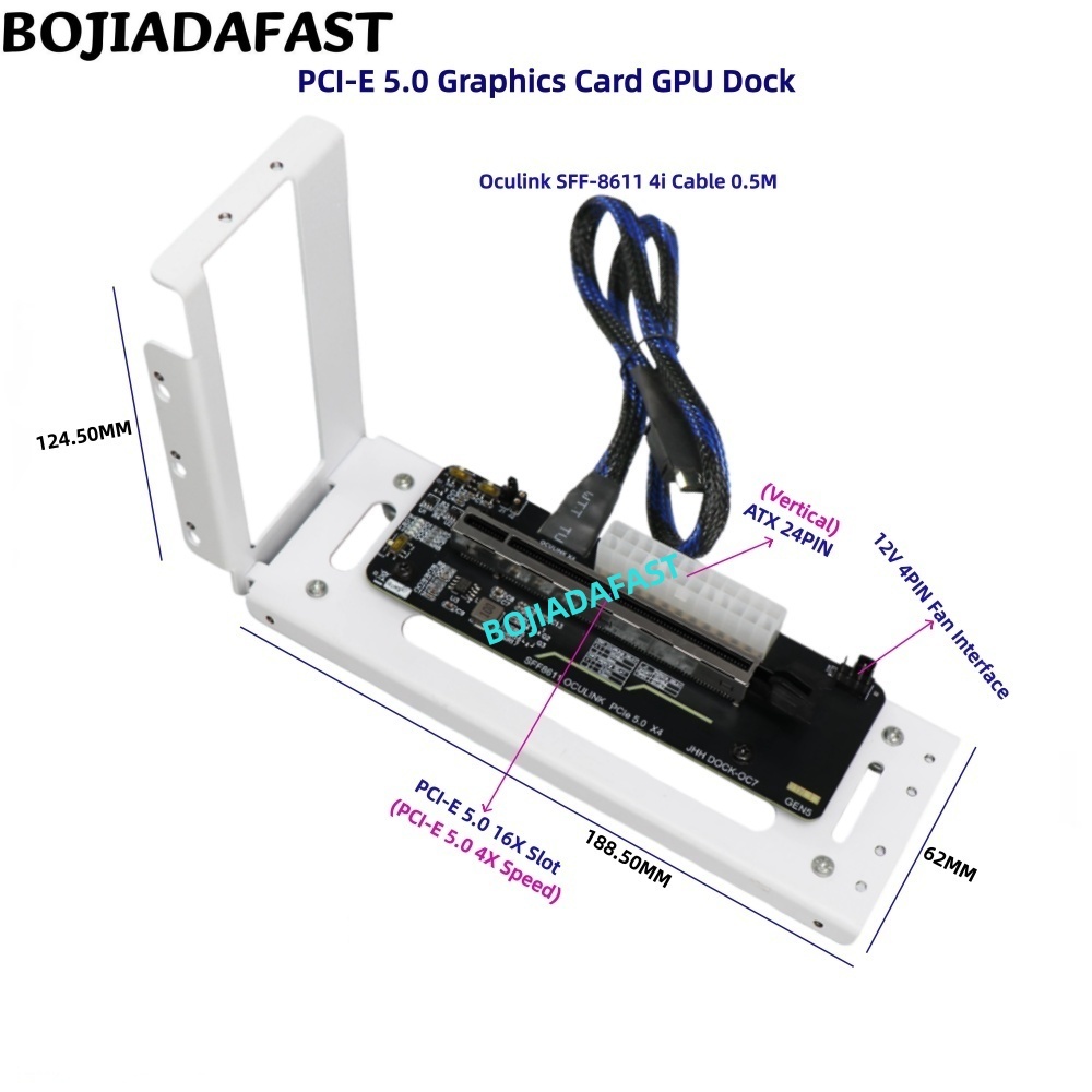 Pcie 5.0 Gpu Riser Cable - การ์ดอะแดปเตอร์ PCI-E 5.0 16X GEN5 OcuLink