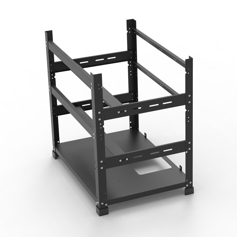 Gpu Mining Rig Frame 8 Gpu - เคส GPU แบบเปิดสั่งทำพิเศษ โครงสร้างสองชั้น รองรับ GPU