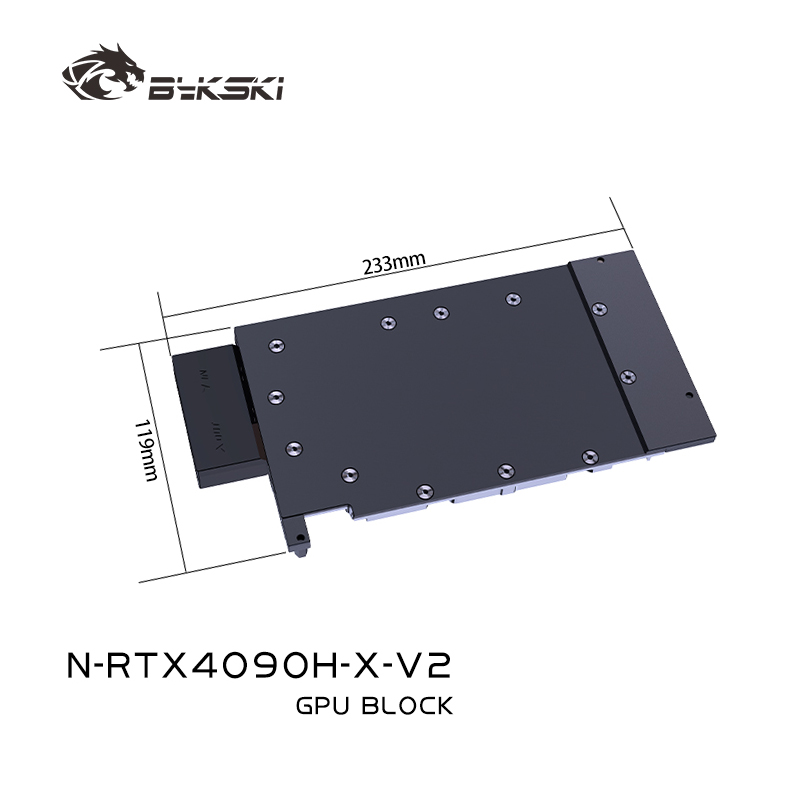 Rtx 4090 Water Block - บล็อก GPU Bykski สำหรับการ์ดจอ NVIDIA RTX