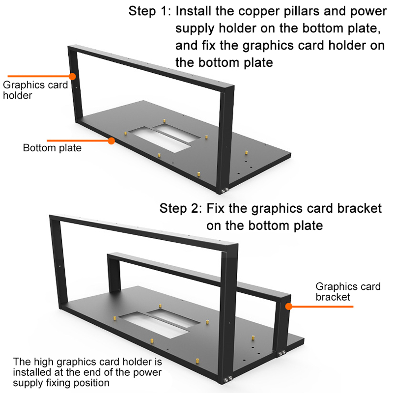 Mining Case Rack Bracket เปิด  - Gpu Mining Rig Frame 8 Gpu บทวิจารณ์และราคา