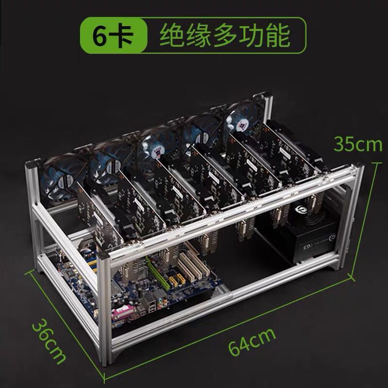 6 8 12 19 GPU Miner Mining Rig - Gpu Mining Rig Frame 8 Gpu บทวิจารณ์และราคา