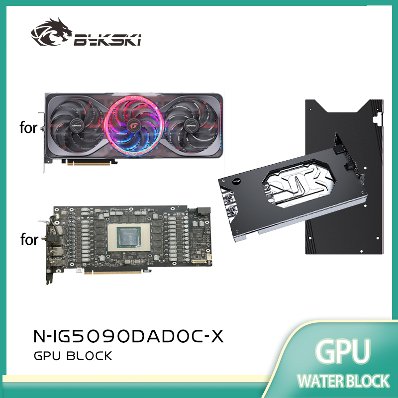 บล็อก GPU Bykski สำหรับการ์ดจอ - Rtx 5090 32Gb บทวิจารณ์และราคา