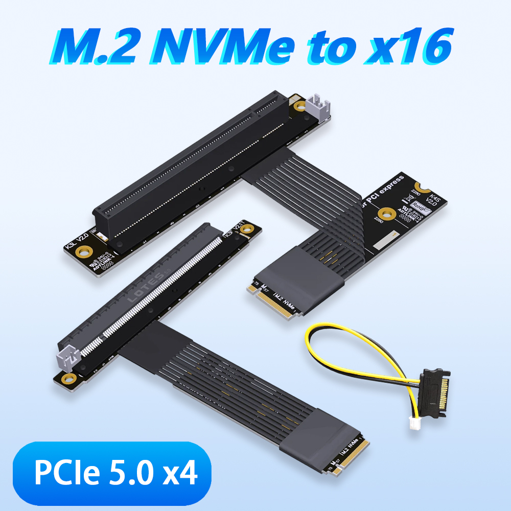 ADT-LINK M.2 NGFF NVMe to PCIe - Pcie 5.0 Gpu Riser Cable บทวิจารณ์และราคา