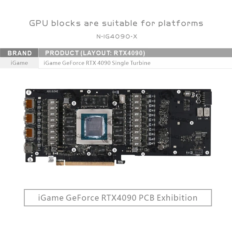 บล็อกน้ำระบายความร้อน GPU Byks - Rtx 4090 Water Block บทวิจารณ์และราคา