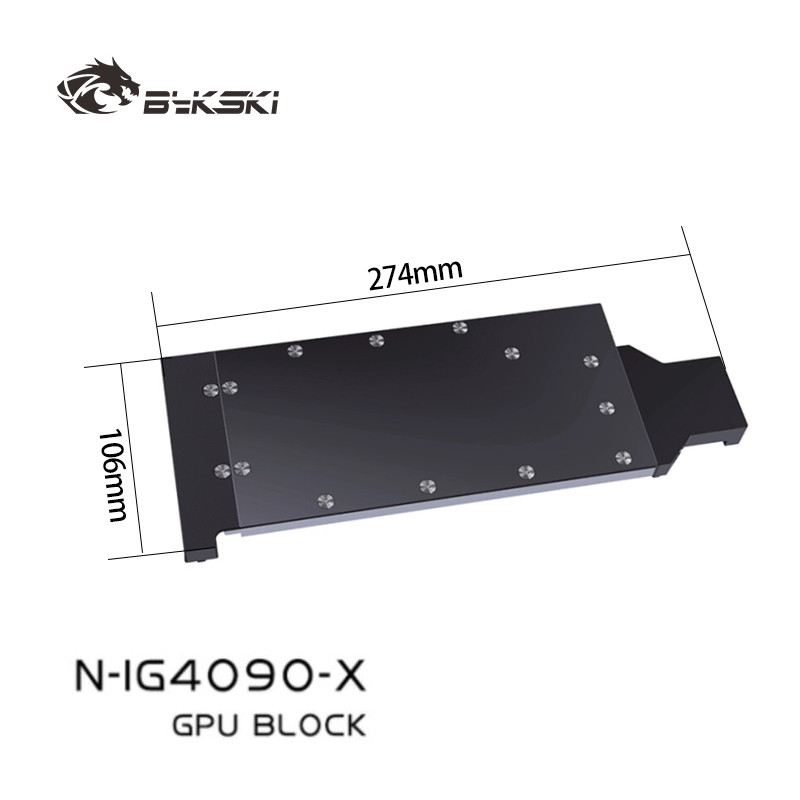 บล็อกน้ำระบายความร้อน GPU Byks - Rtx 4090 Water Block บทวิจารณ์และราคา