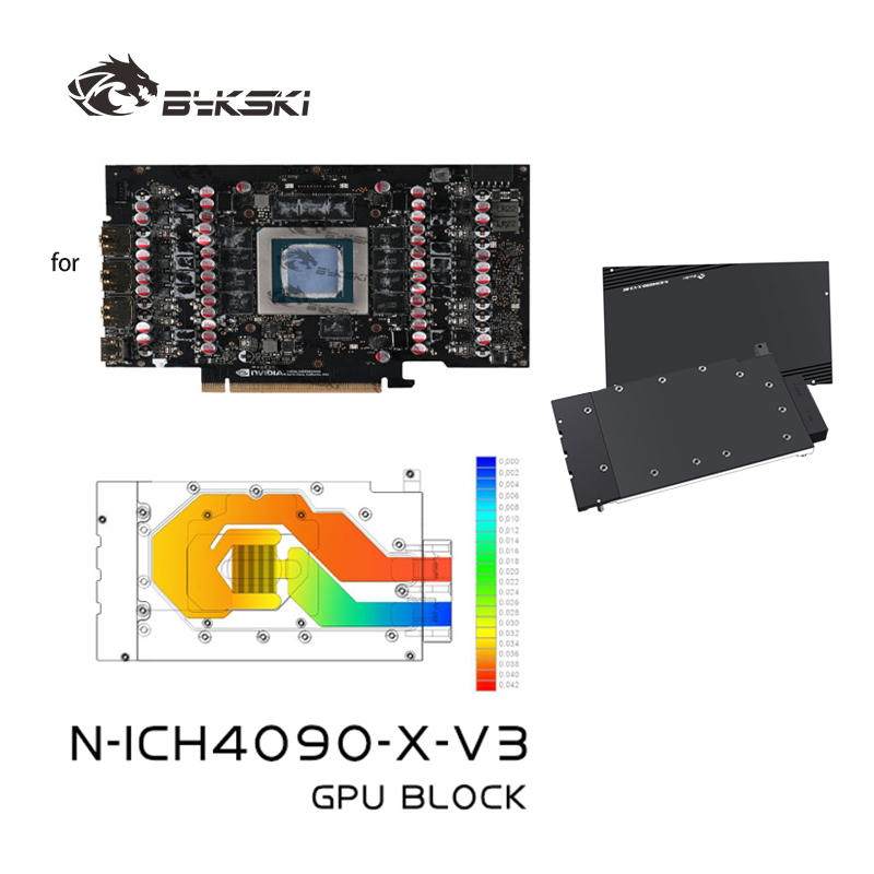Bykski N-ICH4090-X-V3 GPU บล็อ - Rtx 4090 Water Block บทวิจารณ์และราคา